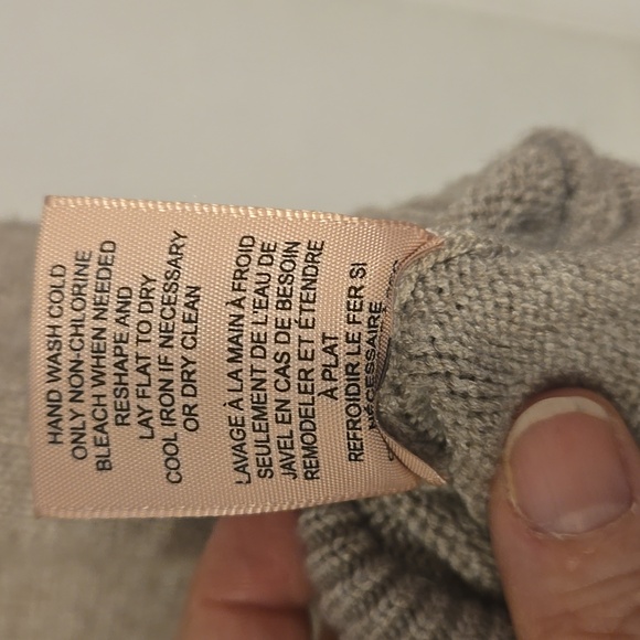 Philosophy Taupe Knit Sweater With Ruffles - Picture 4 of 6